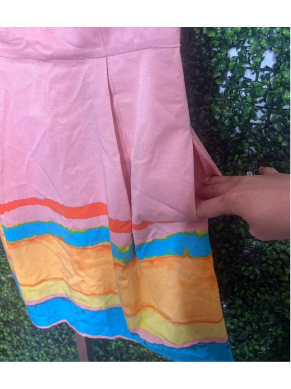 TRACY REESE x ANTHROPOLOGIE Pink Multicolor Mini Fit and Flare Dress Size Small - Picture 8 of 12